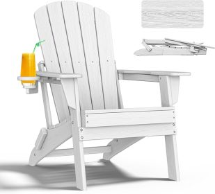 HDPE Folding Adirondack Chairs With Cup Holder