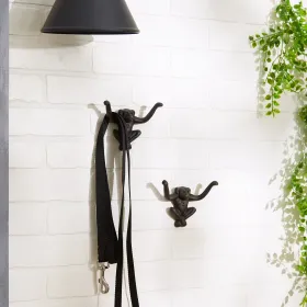 Set of 2 Monkey Wall Hooks for Organizing and Decorating Your Space