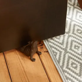 Yoga King Frog Door Stopper - Decorative Weighted Doorstop for Home or Office