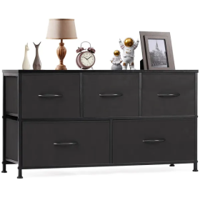 Dresser For Bedroom Storage Drawers Fabric Storage Tower With 5 Drawers
