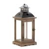 Large Monticello Wooden Lantern - Rustic Home Decor and Outdoor Lighting Accessory