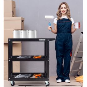 Tool Cart 3-Tier (Color: Black)