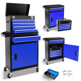 Metal Drawer Toolbox (Option: BlackBlue)