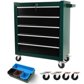 Metal Tool Storage Box (Color: Green)
